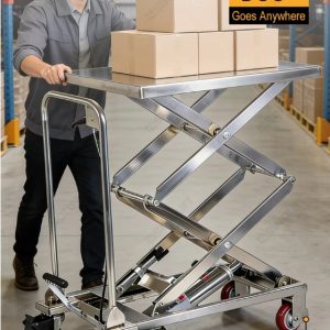 xe nâng mặt bàn inox 500kg 1,5m